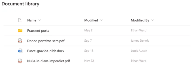 Sharepoint document library