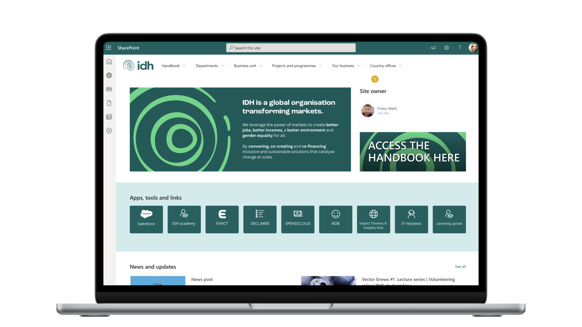 IDH intranet case study on device 2026 2